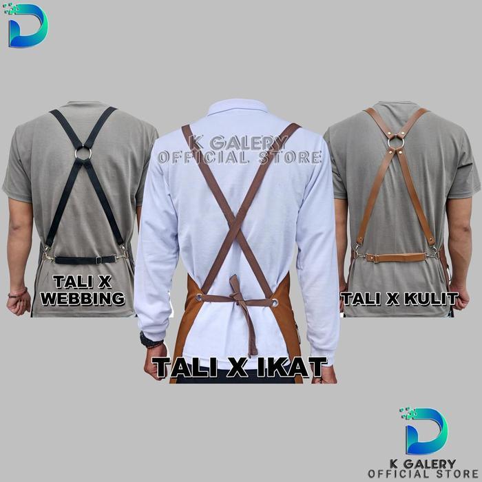 Apron Barista Coffe Anti Air Apron Barbershop Celemek Masak Celemek Pria Keren Terbaru Apron Anti