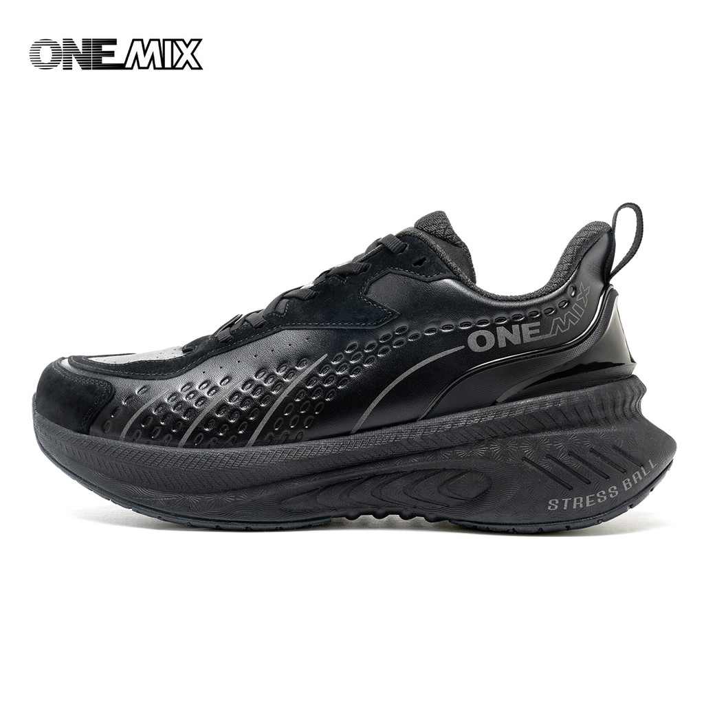 ONEMIX 2025 Winter Training Running Shoes for Men Sport Shoes Leather Warm Wear-resistant Female