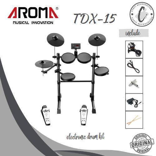 Aroma TDX15 Digital Drum Elektrik Set Original Aroma TDX-15