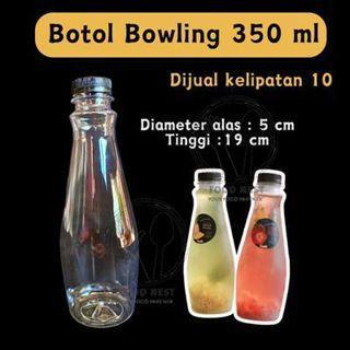 Botol Bowling 330 ML+Tutup (10 PC) - Praktis dan Efisien untuk Kebutuhan Minum Sehari-hari -