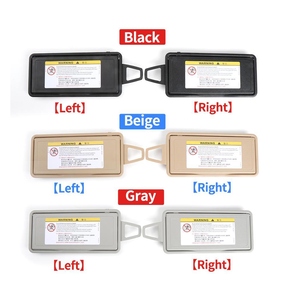 One PC Black Gray Beige Sun Shade Visor Makeup Cosmetic Mirror Cover For Mercedes Benz W220 S Class