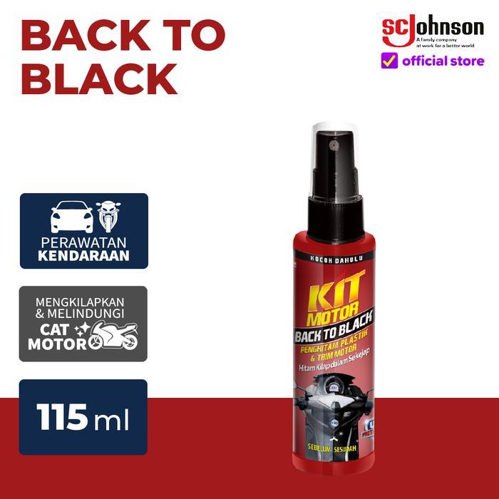 KIT Motor Back to Black 115ml Penghitam Body Motor - Tinggal Semprot & Praktis