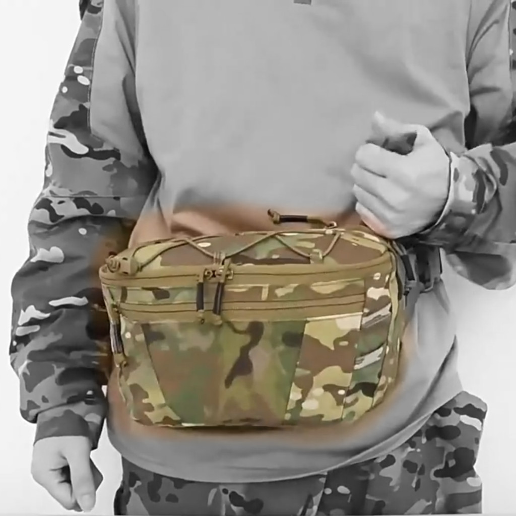 Tactical Ccw Fanny Bag Concealed Carry Fanny Pack W/Adjustable Waist Belt Tactical Waist Bag Handgun