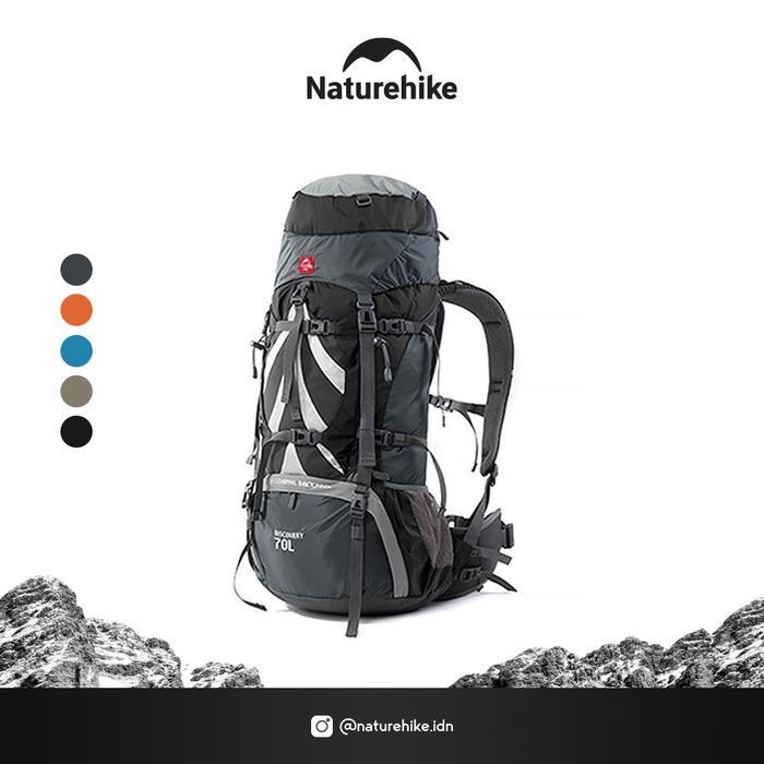 Tas Carrier Naturehike NH70B070-B Backpack Hiking 70L
