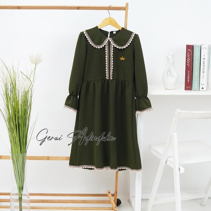 Gamis Abaya Anak Perempuan Baju Gamis Abaya Anak Perempuan 3-10 Tahun Variasi Rumbai Bahan Japanline