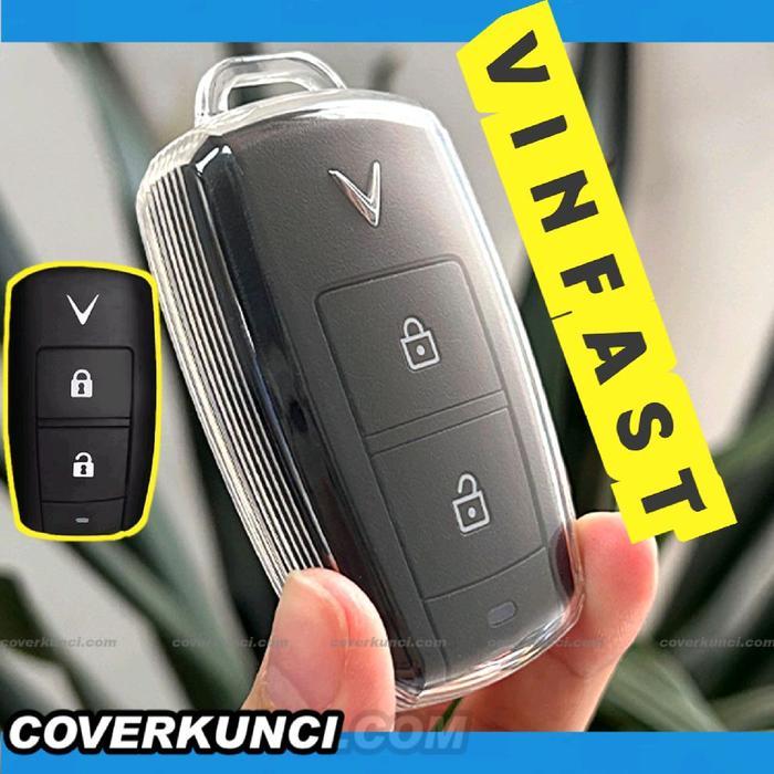 Casing VF3 VF5 Cover Vinfast Kunci VF3 VF5 Transparan TPU 2C Sarung Remote Vinfast Kunci Keyless