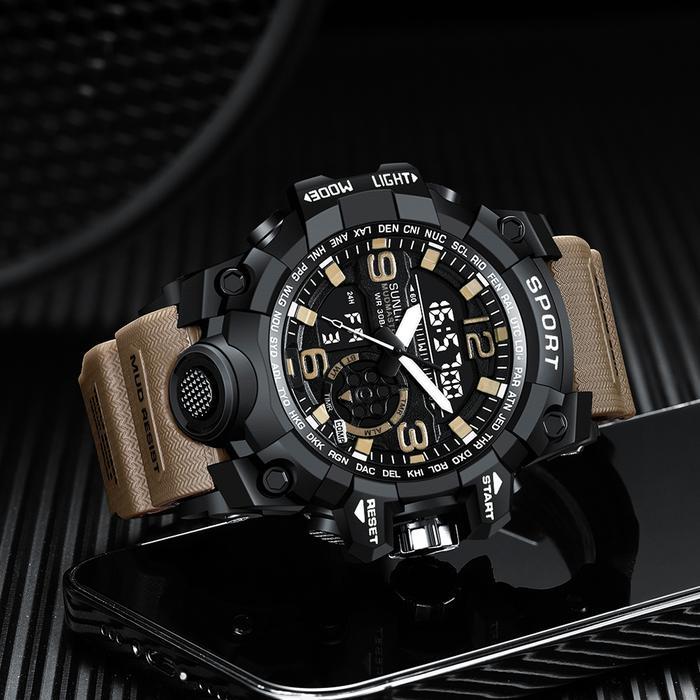 Sunlifex Jam Tangan Pria Original Olahraga Jam Digital Multifungsi Jam