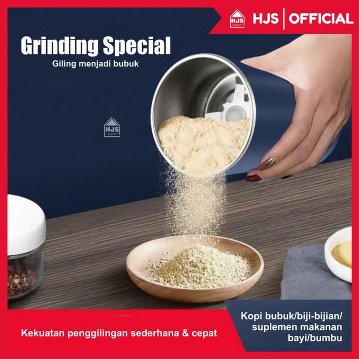 Hjs Blender Penggiling Biji Kopi Kacang Bumbu Dan Beras / Grinder Electric Coffee Portable Pasti Ori