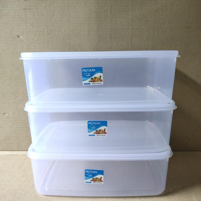 TOPLES KOTAK Makanan Plastik Sayur Transparan KMP MUTIARA 900 ML