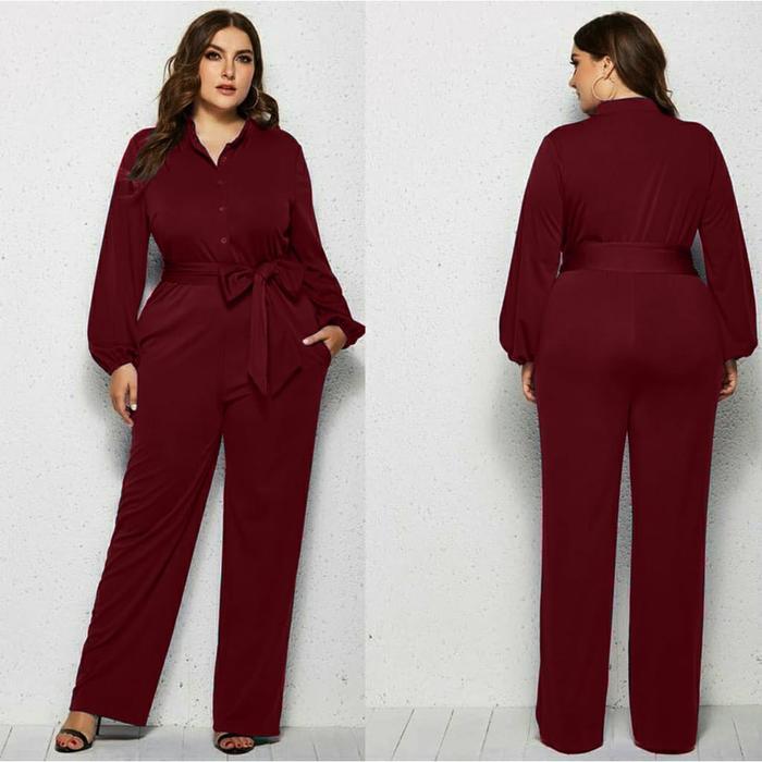 Jumpsuit Basic Jumbo / Jumpsuit Wanita / Overall Jumpsuit / Jumpsuit / Tiktok Shop Murah / Baju