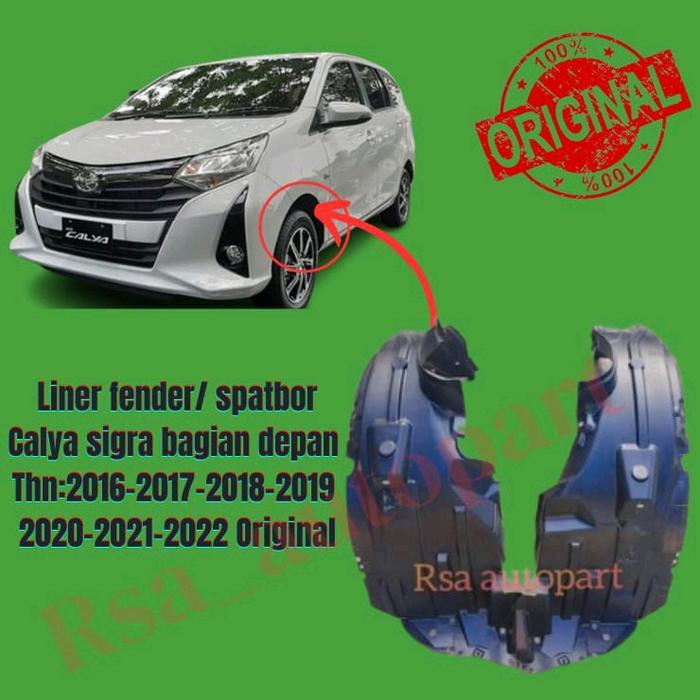 Ready liner fender depan calya sigra/ spatbor depan sigra calya thn 2016 2017 2018 2019 2020 2021