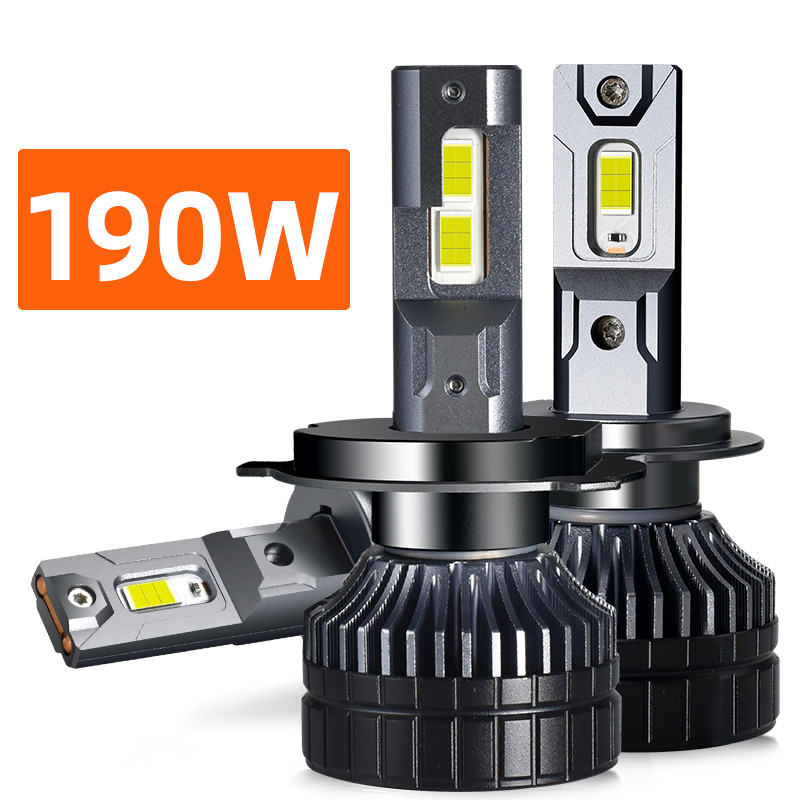 Powerful 190W Super Bright Car LED Headlight Bulbs H1 H7 H4 H11 H8 9005 HB3 9006 HB4 D2H D1S 6000K