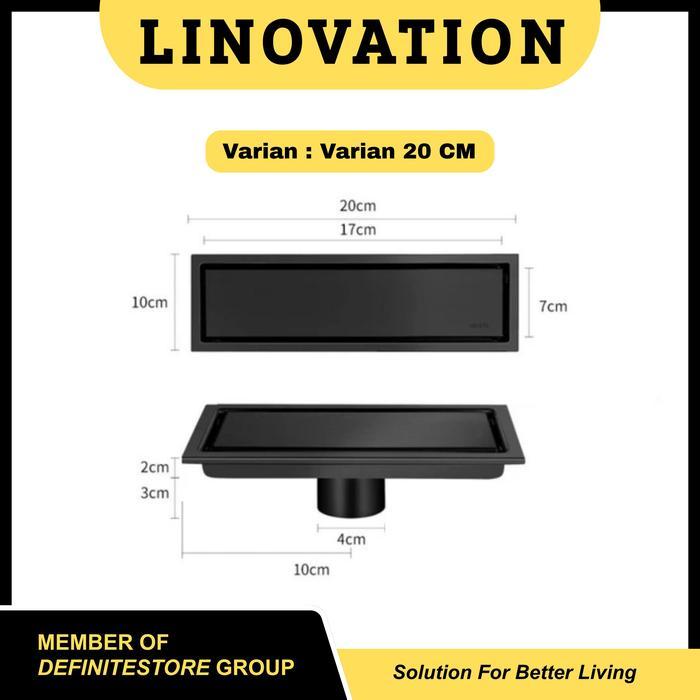 Floor Drain Panjang Stainless Saringan Kamar Mandi Saringat Got Smart Floor Drain Kamar Mandi