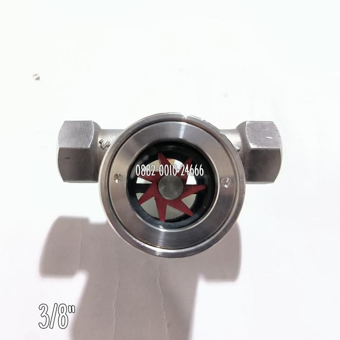 SIGHT GLASS FLOW INDICATOR SS304 3/8"