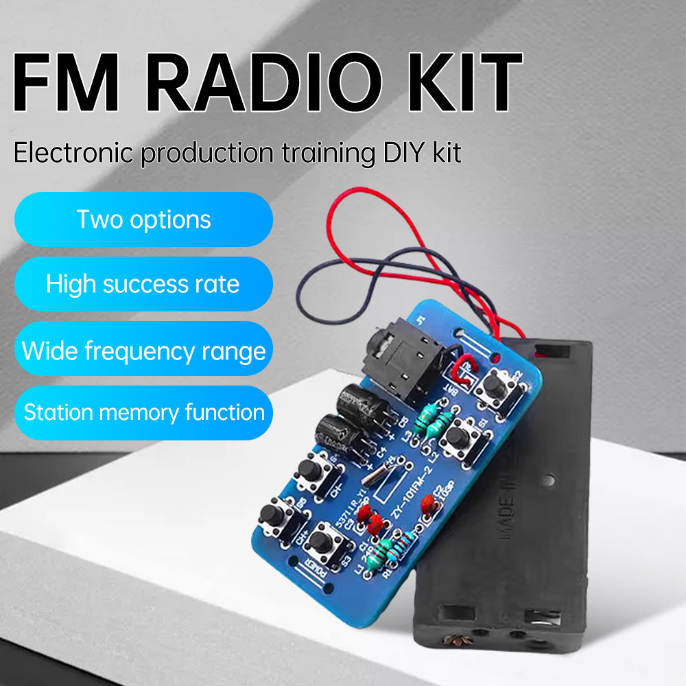 Terbaik RDA5807 FM Radio DIY Kit 76~108MHz Radio Module With Memory Function High Performance Electr