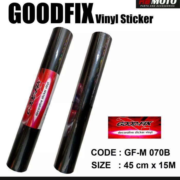 STICKER SKOTLET HITAM DOFF 1 ROLL PANJANG 15 METER