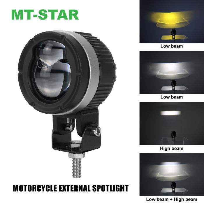 Mt Star Lampu Tembak Led Cut Off Premium Cahaya Biled P49 Kuning Merah Putih Car Kabel Lampu Tembak