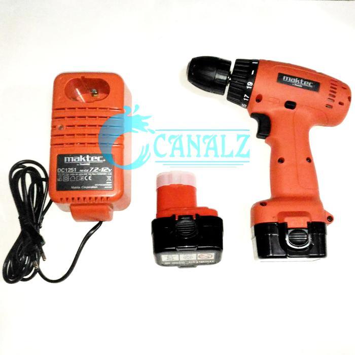 Cordless Driver Drill Maktec MT062SK2 - Mesin Bor Baterai Maktec MT 062 SK2 - Maktec by Makita