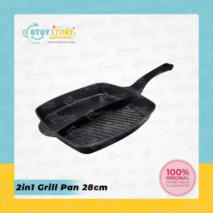 Maxim 2In1 Superlite Grill Pan Pemanggang Teflon Anti Lengket 28 Cm