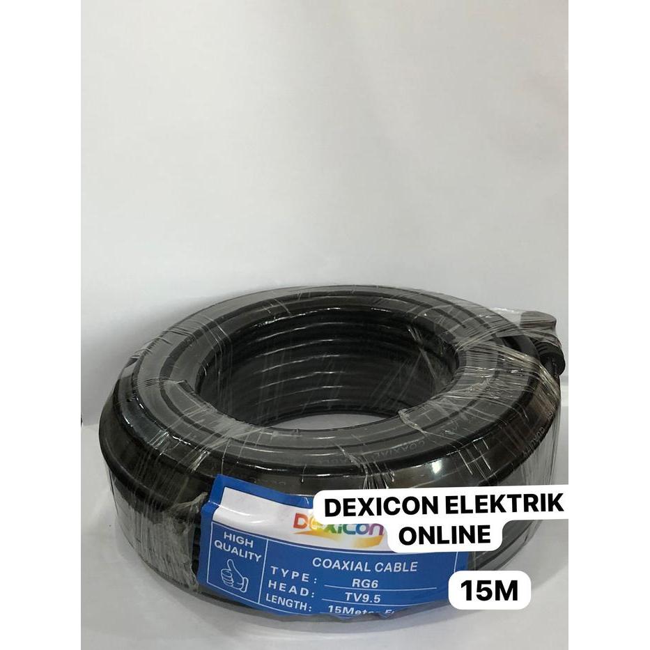 "New" KABEL ANTENA RG6 / Merk Dexicon/ 10 Meter 15 Meter 20 Meter