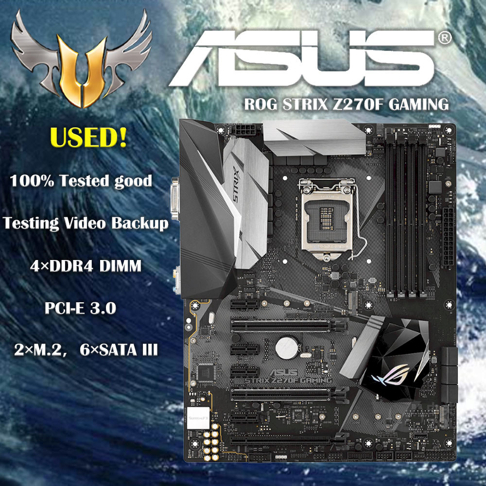 Asus Rog Strix Z270-F Gaming Desktop Motherboard Socket Lga 1151 I7 I5 I3 Z270 Ddr4 Usb3.0 Mainboard
