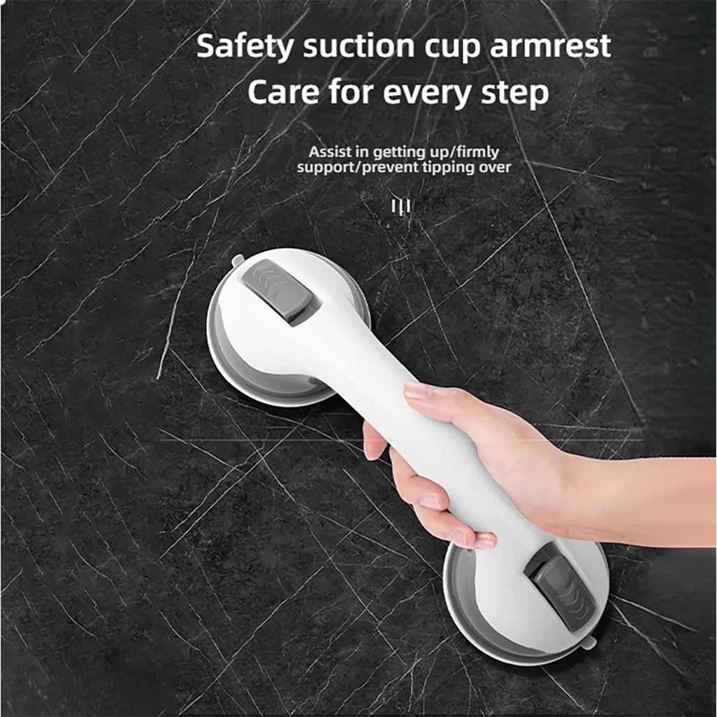 Nail-free suction cup handrail suction wall glass door handle bathtub shower handle handrail