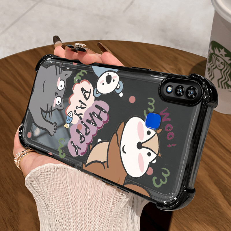 Casing Hp Untuk VIVO Y95 Y91 Y91i Case Casing HP Softcase Ponsel Soft Shell dengan Empat sudut anti 