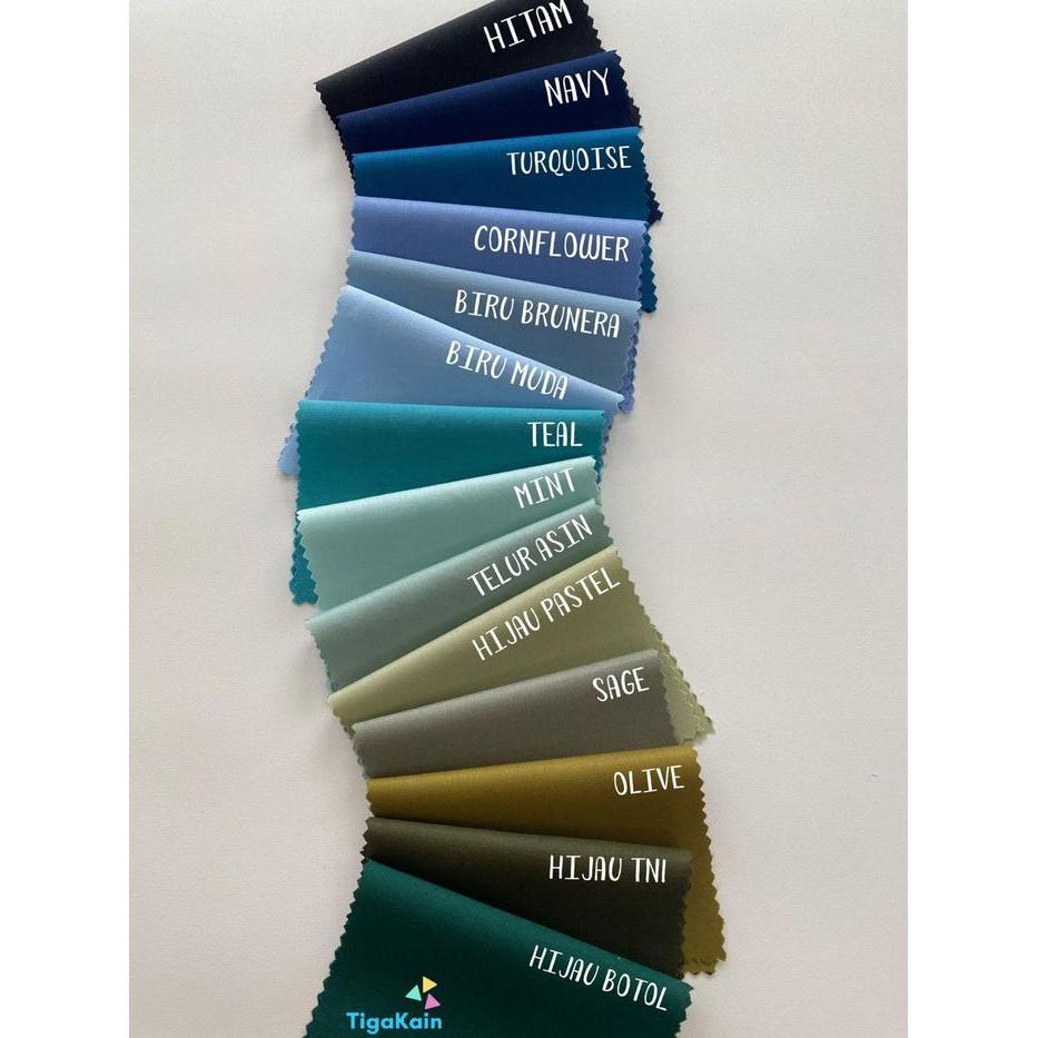 1 Meter Kain Katun Toyobo Fodu Original Import Silky