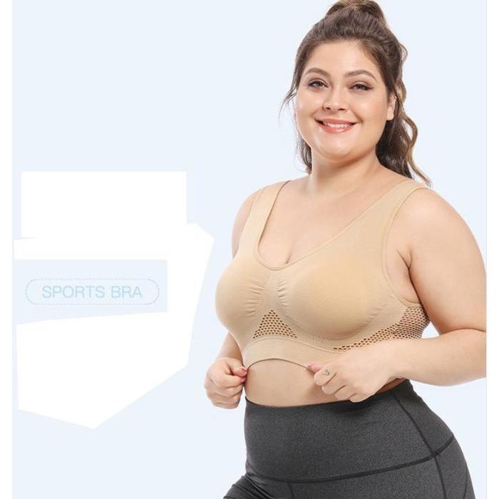 Lollybelle - Bra Sport Busa Jumbo Big Size Nyaman Berpori Wanita Olahraga Bh