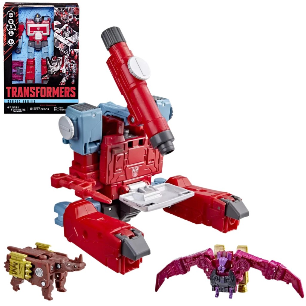Transformers :The Movie Studio 86 Mtmte Deluxe Class Perceptor & Ratbat Ramhorn Tf1986 Toy