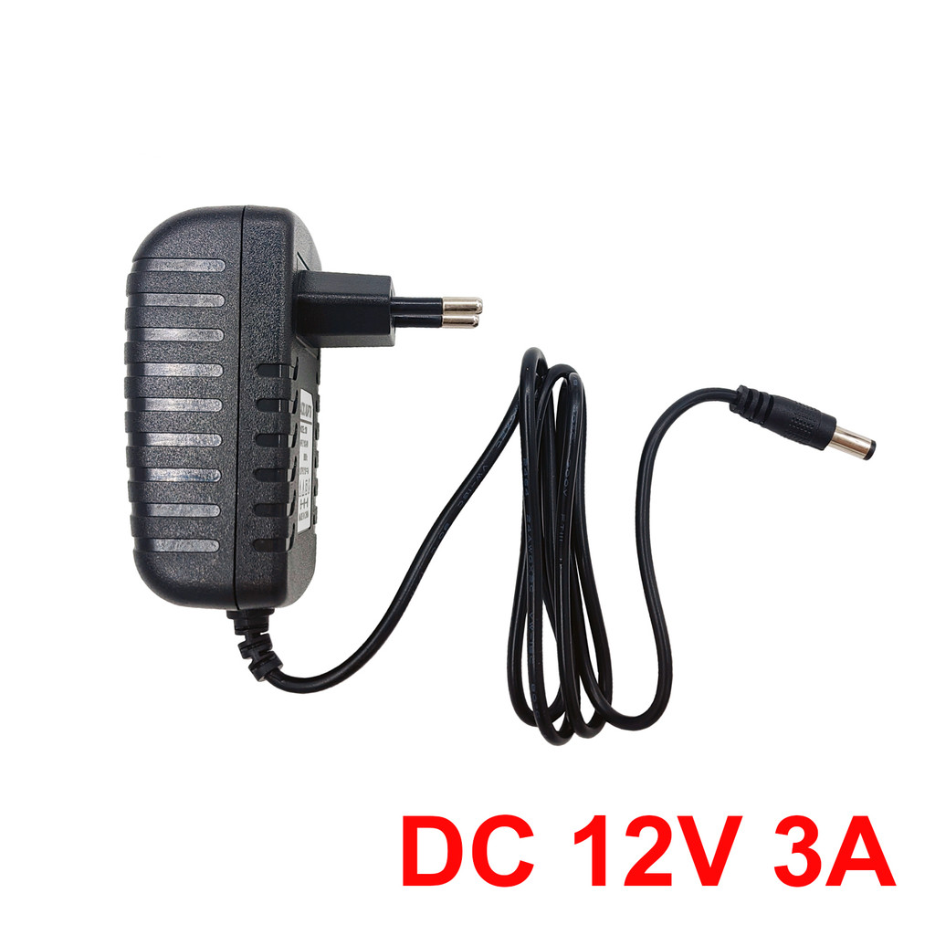 Dc 12V 3A Power Adapter Ac 100-240V Input Supply Charger Unrsal Switching Adapter Converter Plug For