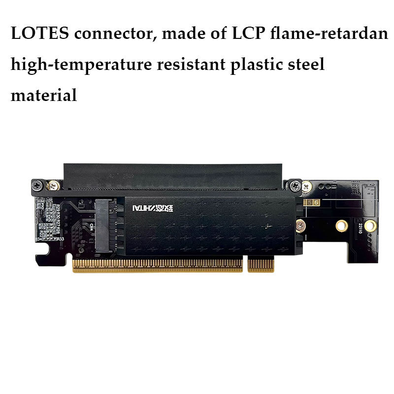 Pcie 5.0 X16 To X8 X4 X4 Split Gen5 Riser Card Pcie X16 Bifurcation Adapter Pcie X8+M.2 Nvme+M2 Nvme
