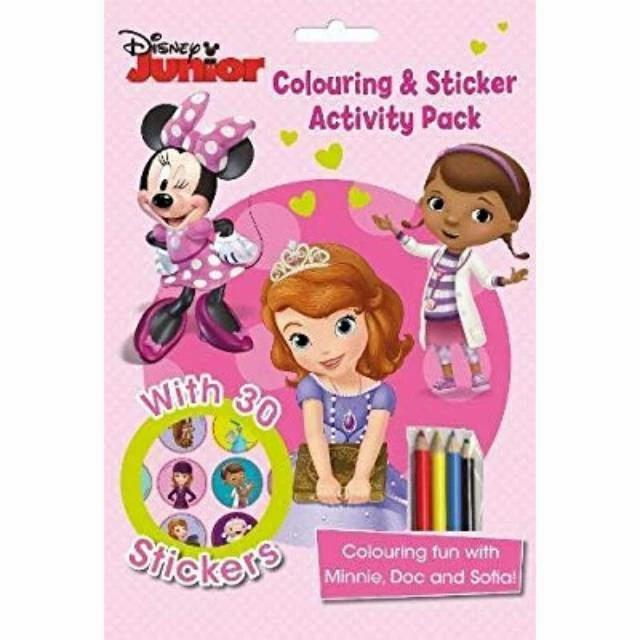 Buku Anak Disney Junior Colouring & Sticker Activity Pack Stickers