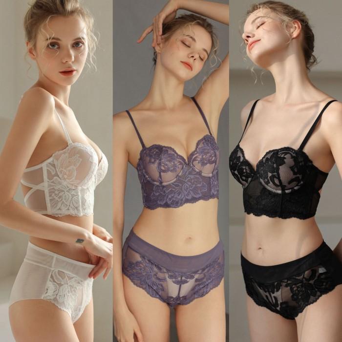 Korset bra push up baju pakaian dalam wanita / Bra set + CD BS239