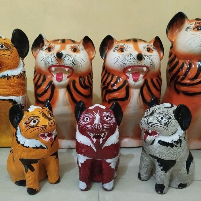Celengan Harimau Tanah Liat Ukuran Sedang - Model Terbaru BISA GOSEND