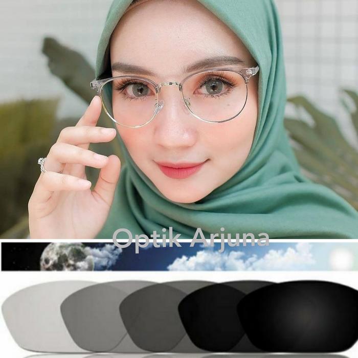 kacamata minus wanita bulat/kacamata lensa photocromic minus