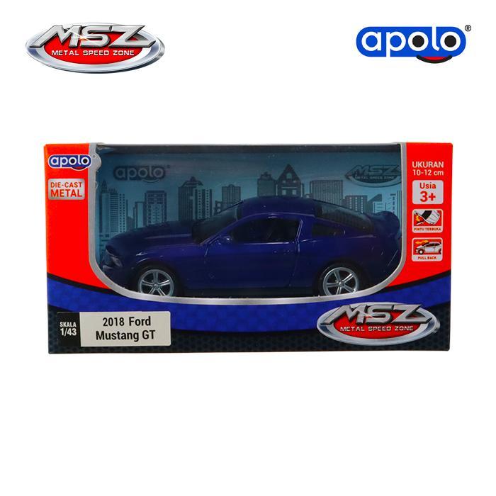 Agata Toys Official Apolo Msz - Diecast Car 1:43 Ford Mustang Gt ( Ford Official License )