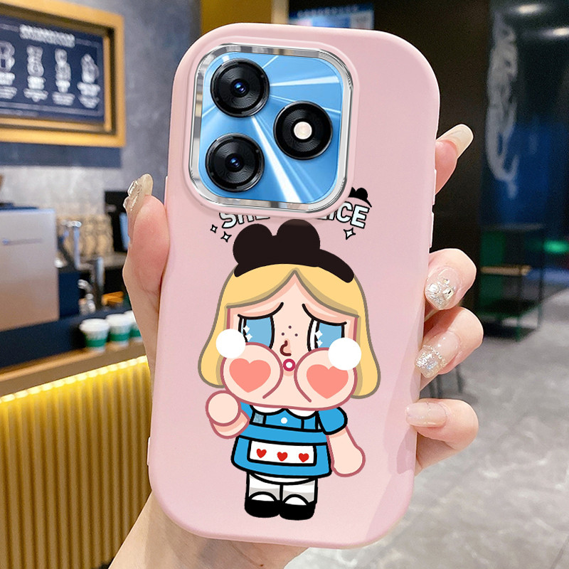 Casing Hp Untuk Tecno Spark 10 Spark 10C Case Casing Boneka wanita kartun pola Kesing HP Cesing bula