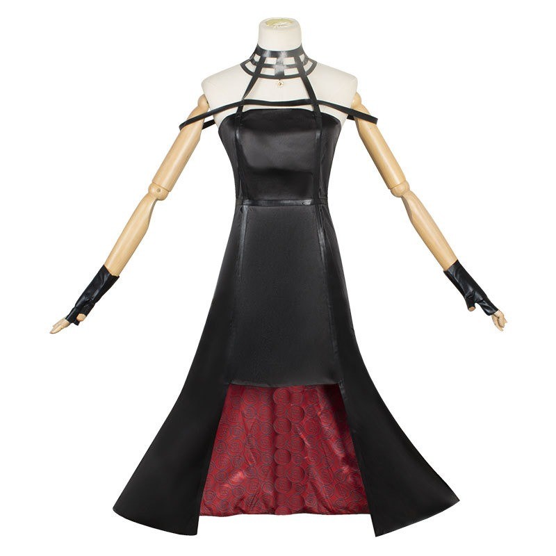 YOR FORGER COSPLAY COSTUME HEADBAND ELASTIC THIGH STOCKINGS TIGHTS HIGHS WIG EARRINGS YOR FORGER