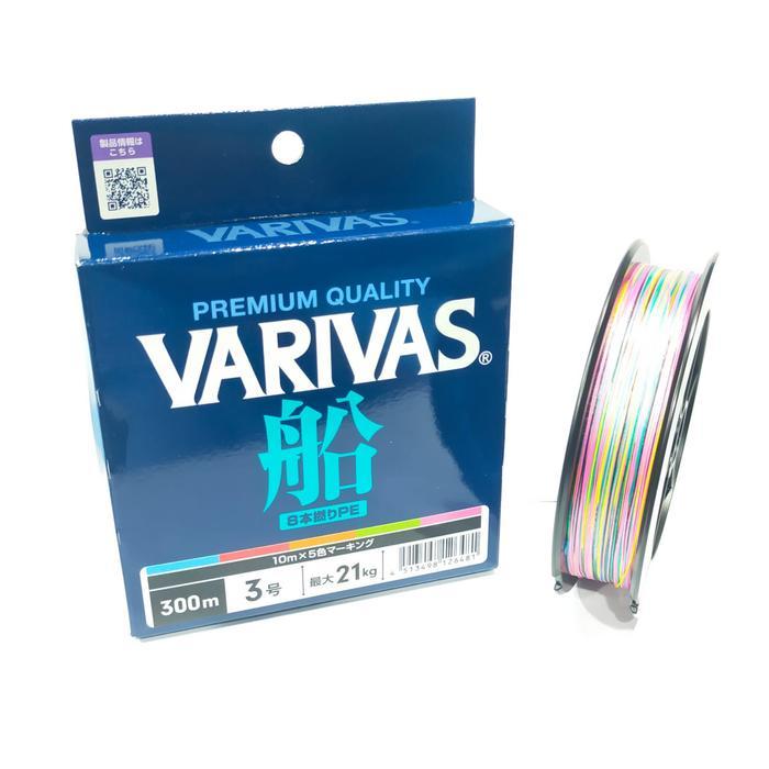 SENAR PE VARIVAS PUNE PE #3 300M MULTICOLOURSENAR PE JIGGING PE CASTING VARIVAS