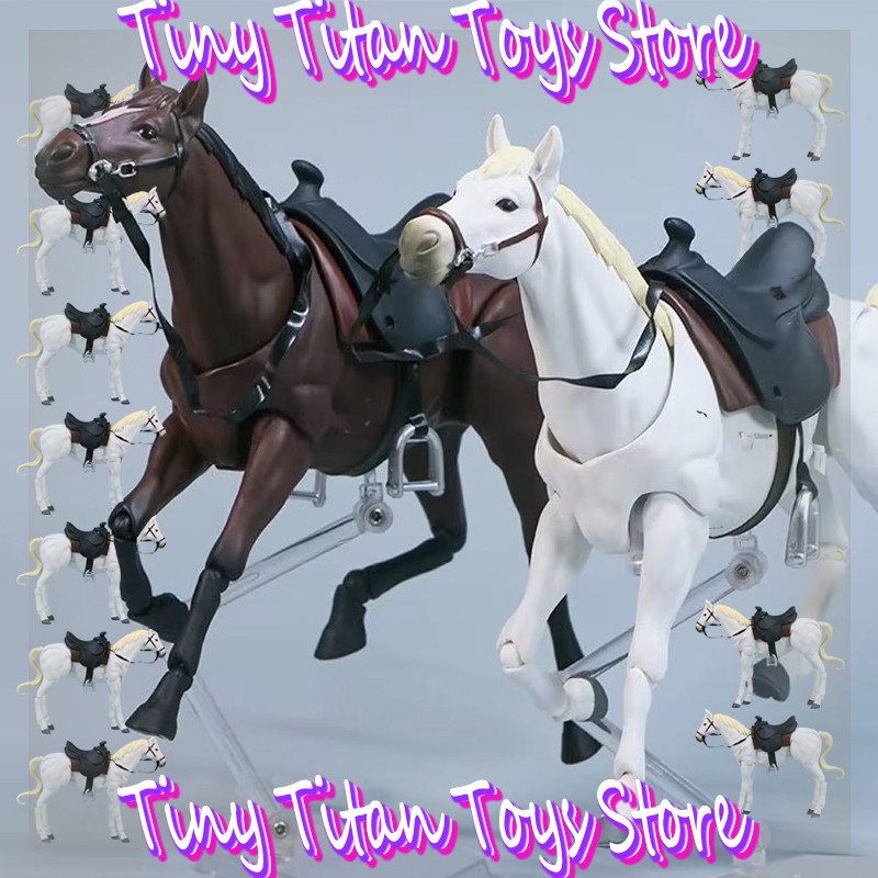 Horse Action Figure 1/12 Cosplay Scale Articulated Figma490 Brown Horse Decoration Figure Anime
