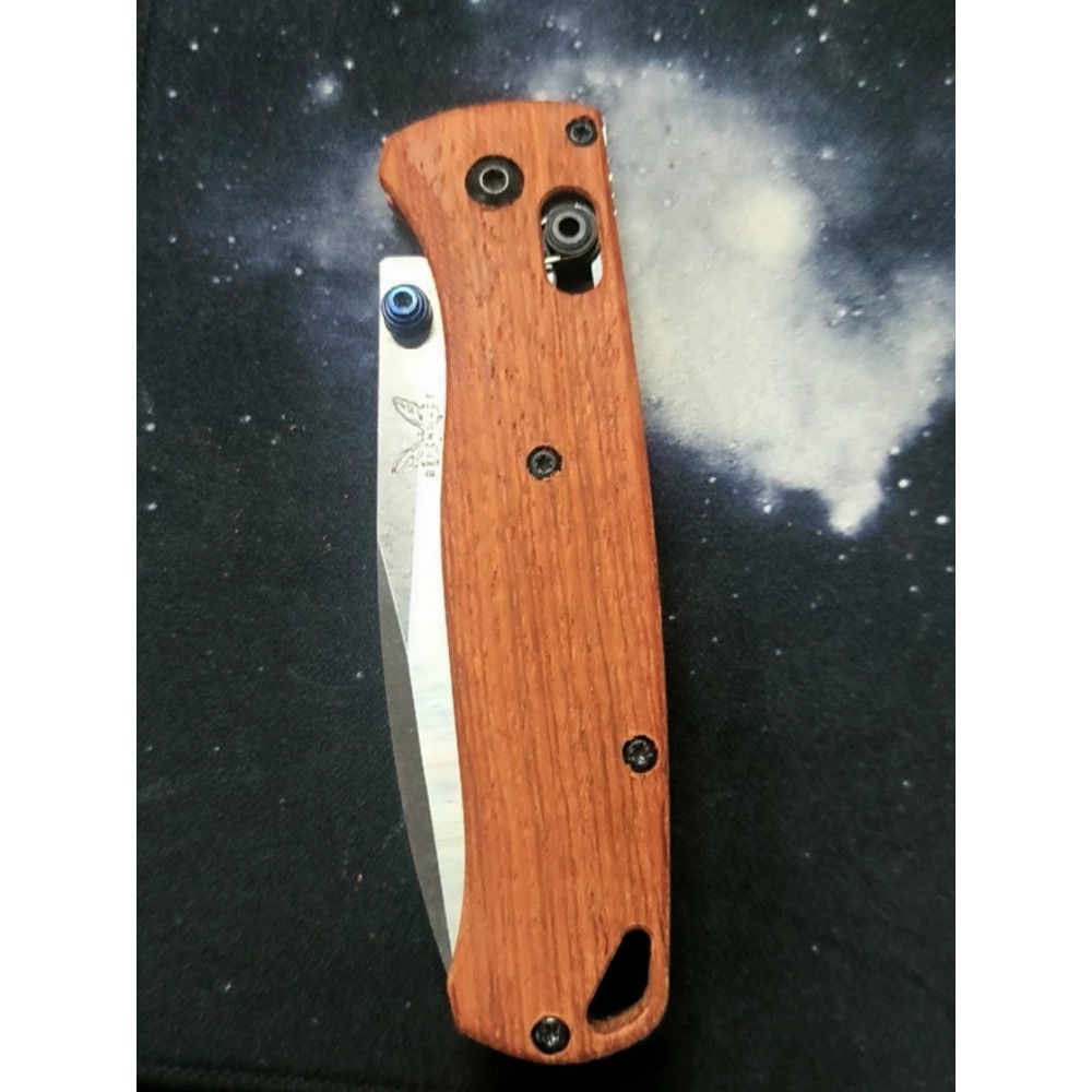 A Pair Outdoor Tactics Grip Bugout Rosewood Patch for Benchmade Bugout 535 Folding Tool DIY Handle