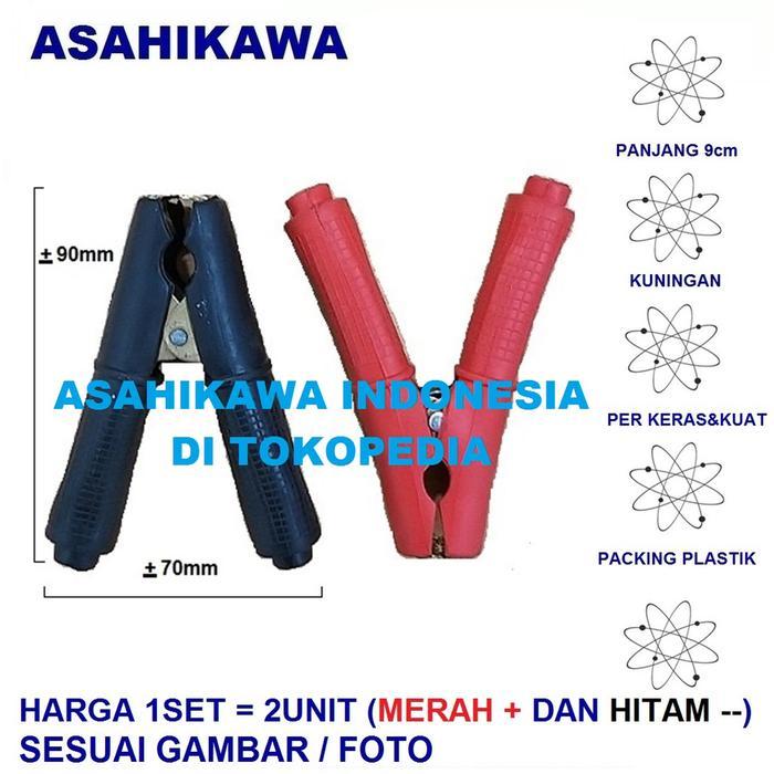 Asahikawa Jepitan Aki Jepitan Buaya Jepitan Accu Asli Kuningan