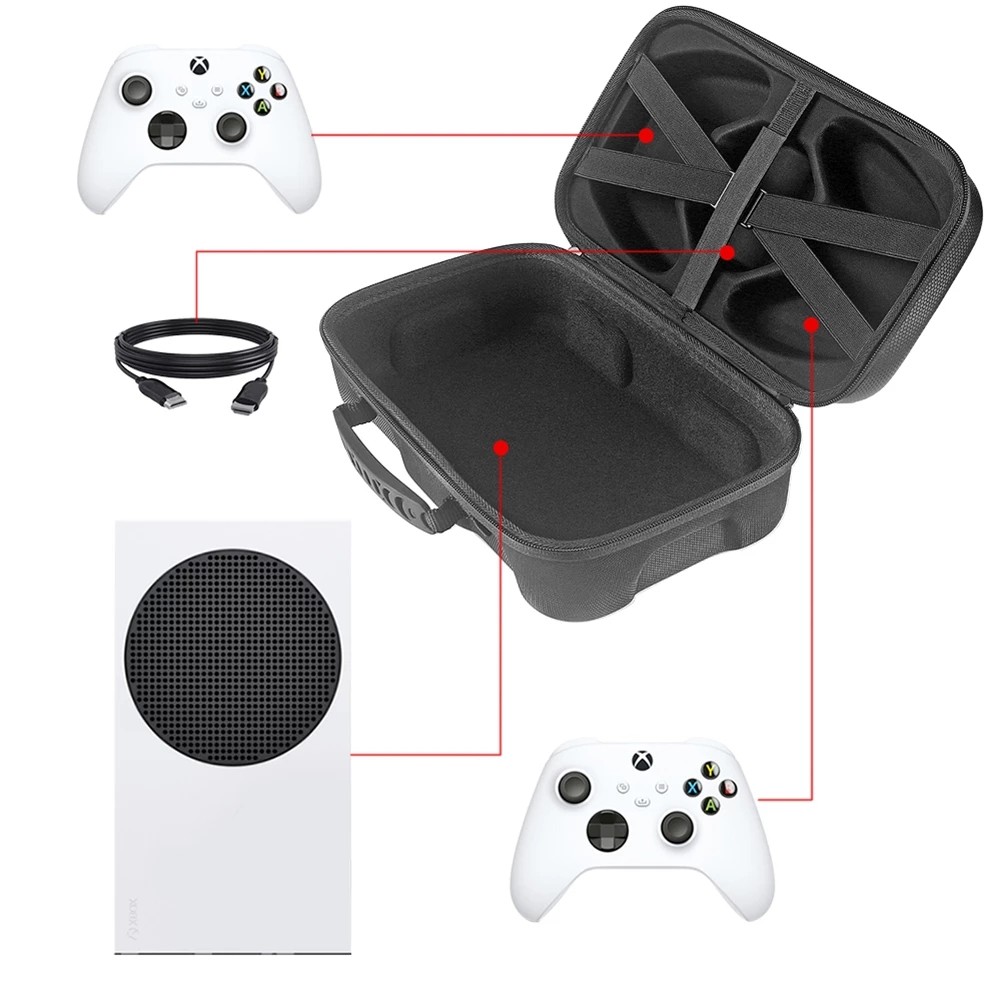 Bag For X Box Xbox Series S Game Console Gamepad Controller Accessories Hard Case Funda Storage