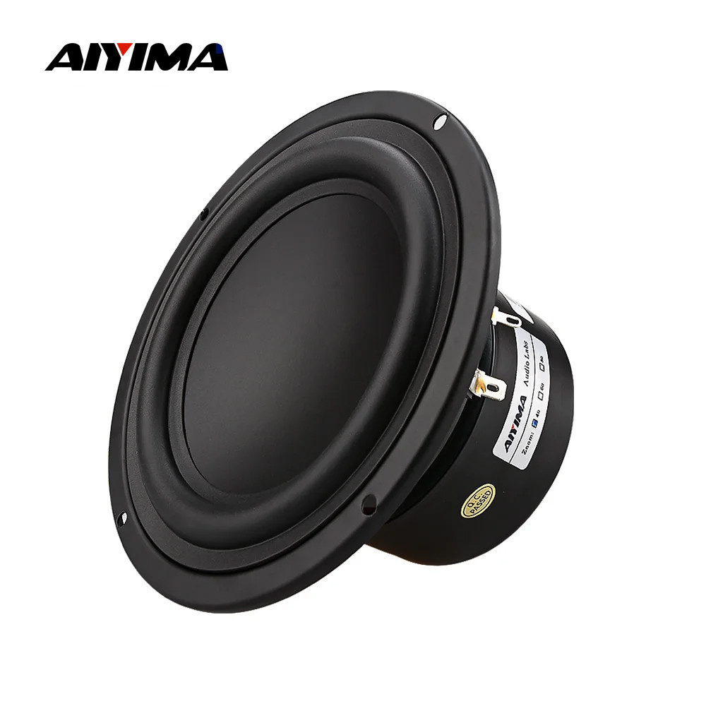 AIYIMA 1Pcs 5.25 Inch Subwoofer Column 4 8 Ohm 40W Woofer Speaker Strong Bass Home Theater For