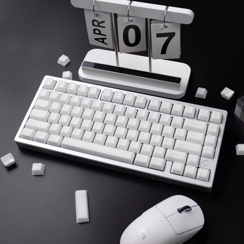 PBTfans X-ray Keycap Set 114key ABS Custom Translucent Keyboard Cap Cherry Profile KeyCap for