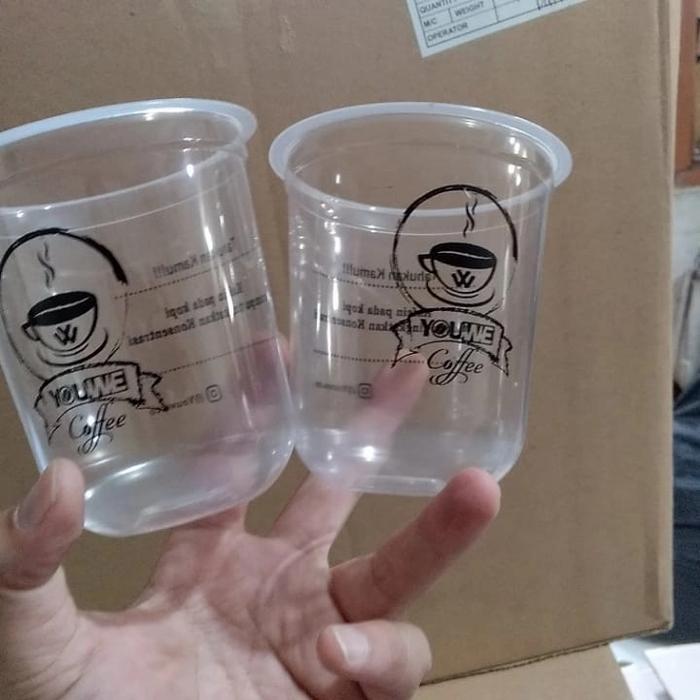 SABLON GELAS CUP 12/14 OZ OVAL 7GR - 1000CUP