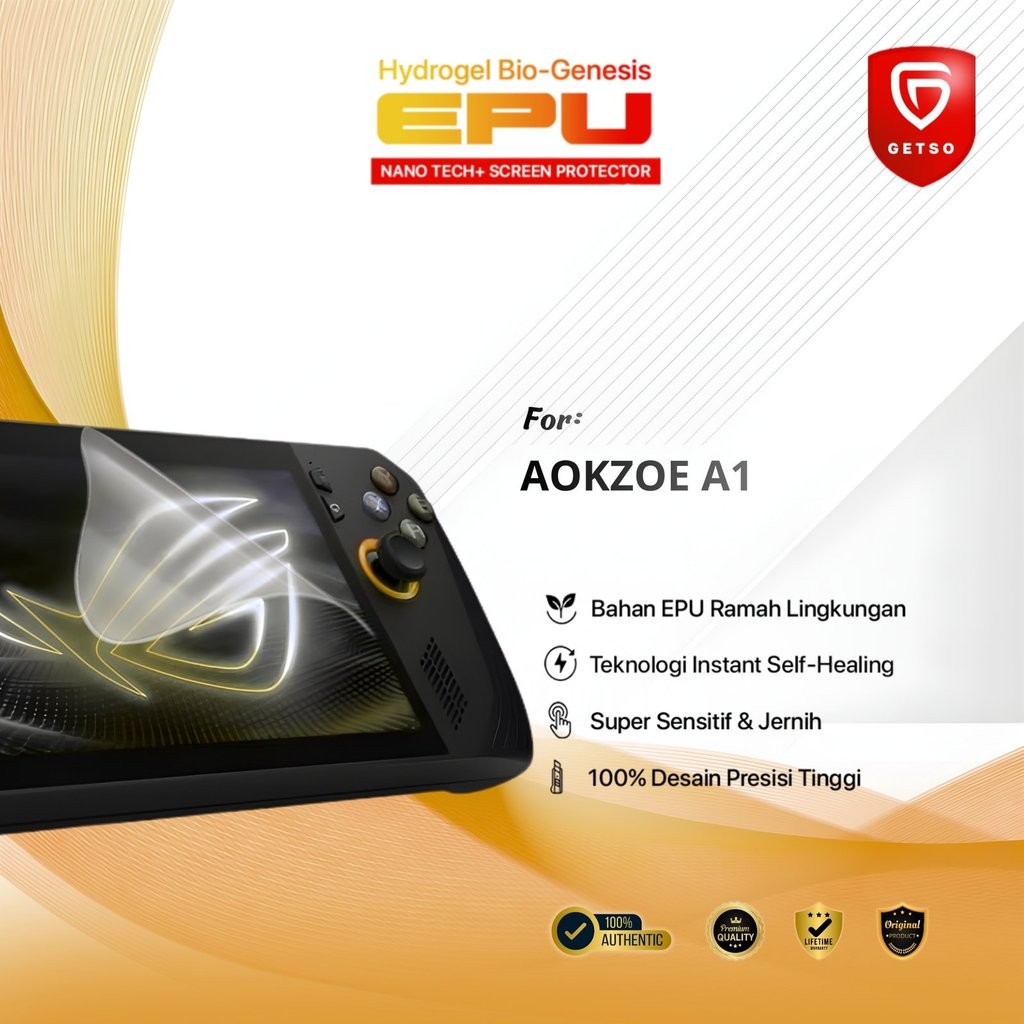 Getso BIO-HYDRO EPU Hydrogel Anti Gores for AOKZOE A1   Superior Protection Film Crystal Clear Super