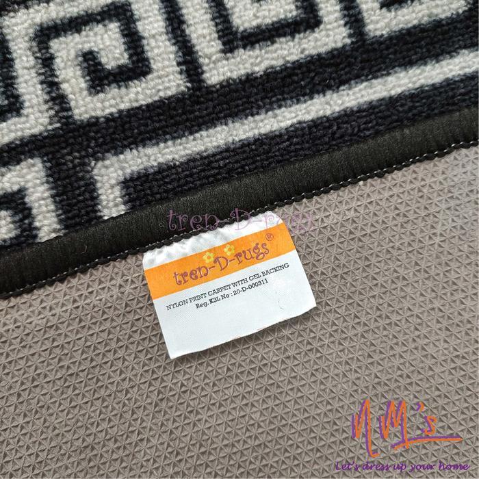 Karpet Monochrome minimalis modern ruang tamu anti slip NMs