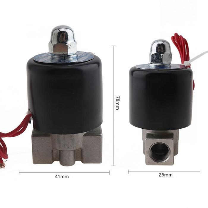 1/4'' SOLENOID VALVES 12V 110/220V WATER VALVE NORMALLY CLOSED TYPE ELECTRIC SOLENOID VALVE